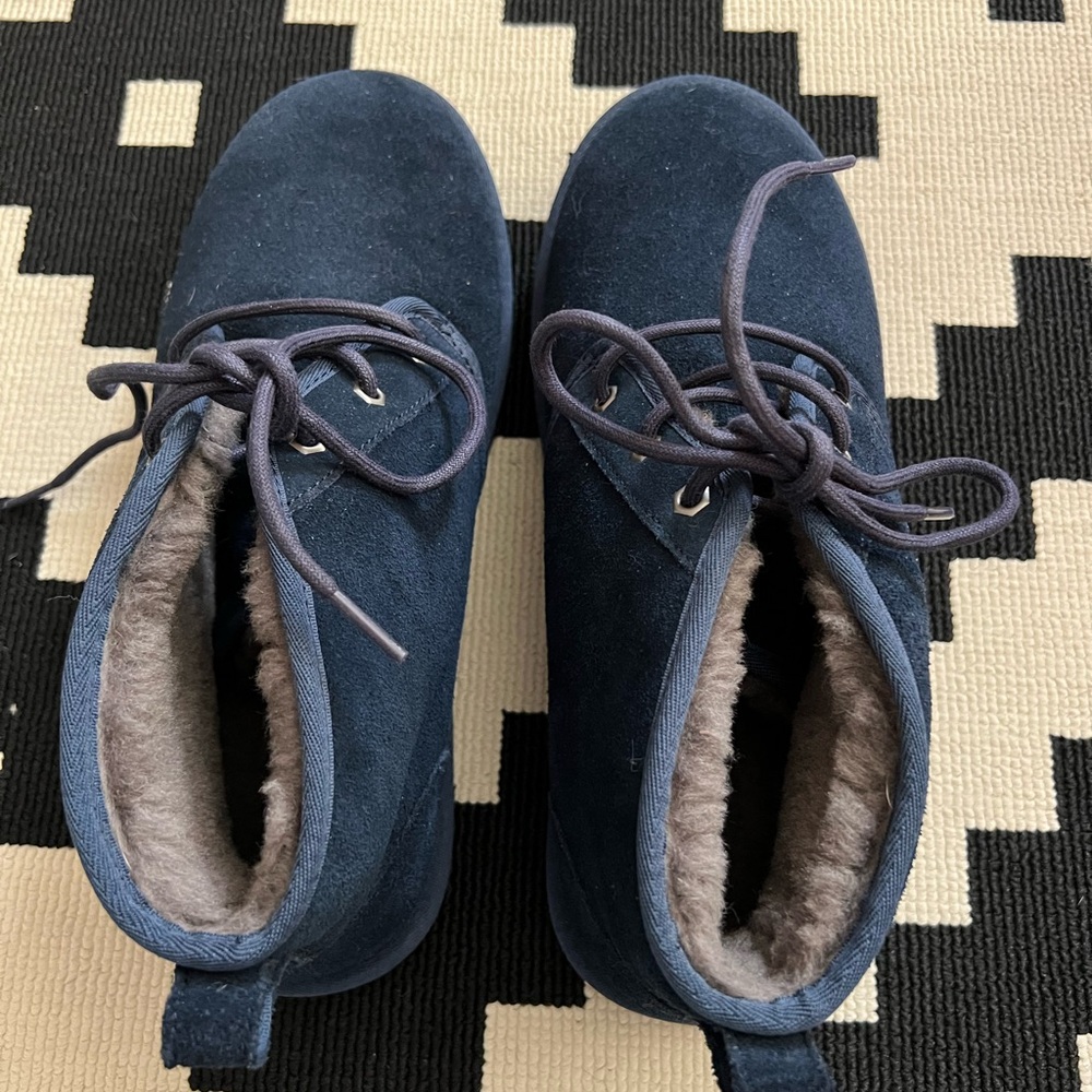NWOT Navy UGG plush shoes